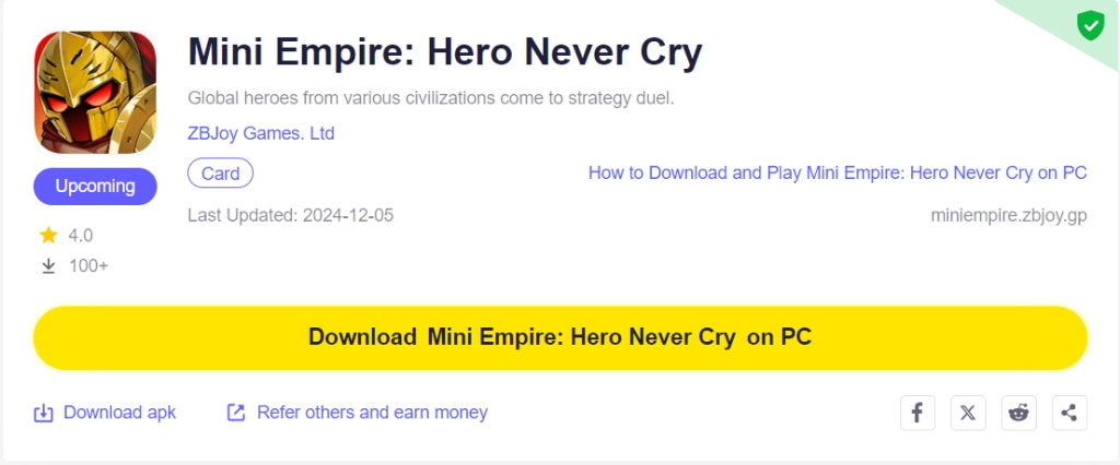 How to Download and Play Mini Empire: Hero Never Cry on PC - Beginners Guide