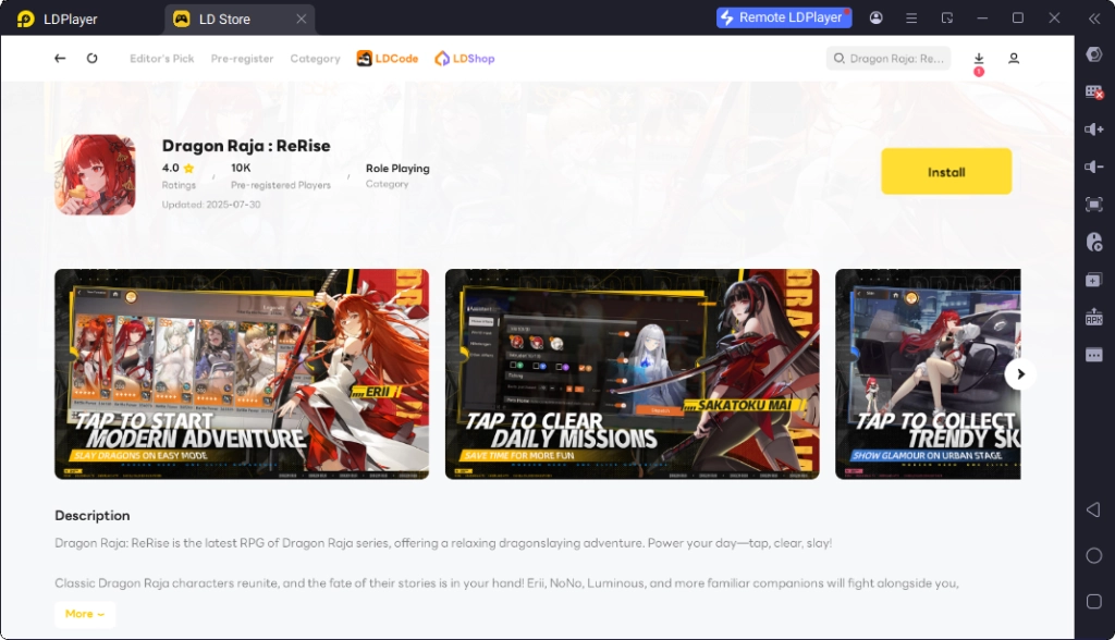 Effective Rerolling with LDPlayer