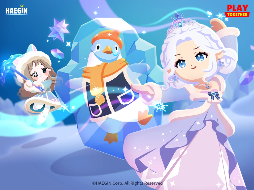Find the Aurora Gems Hidden Within the Glaciers in "Play Together"!