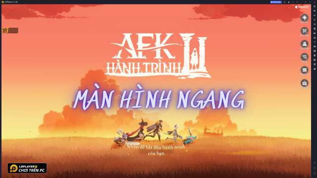 Hành Trình AFK màn hình ngang trên PC