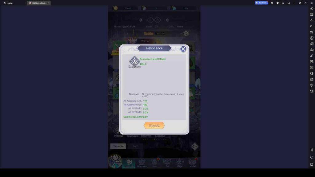 Resonance Upgrade