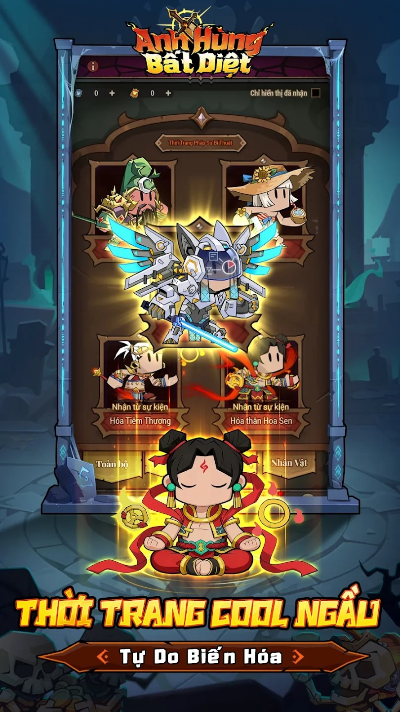 Code Anh Hùng Bất Diệt và hướng dẫn cách nhập