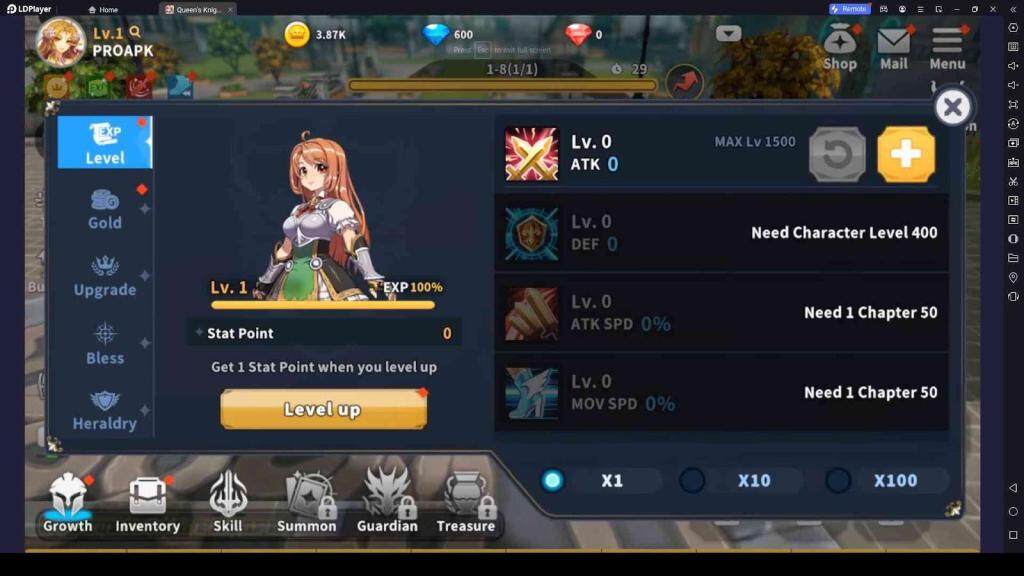 Level up Your Character