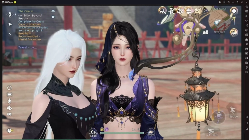 Numina dengan pakaian birunya di Sword of Justice.