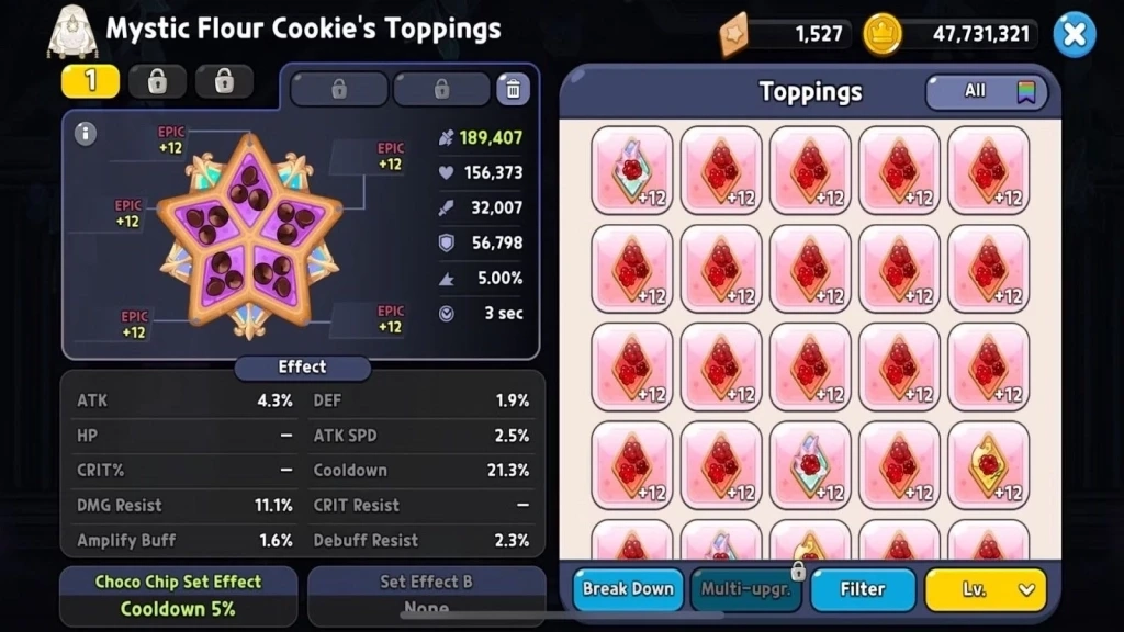 Cookie Run Kingdom Mystic Flour Cookie Toppings