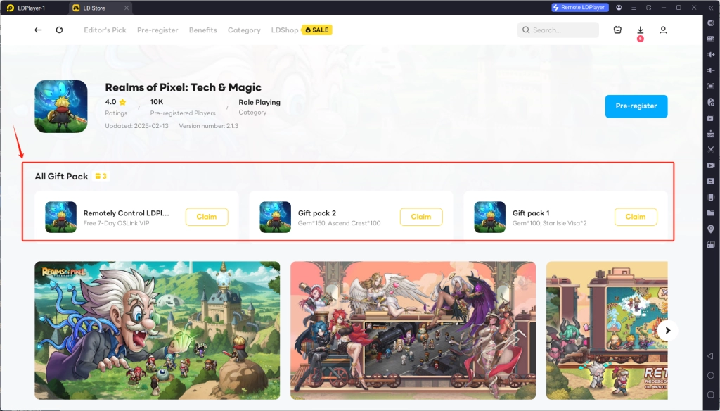 Realms of Pixel Redeem Codes for Free Gift Pack Rewards