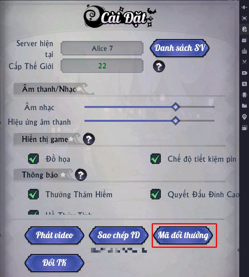 Full bộ code Mirror Tales: Thế Giới Hắc Ám - Hướng dẫn cách nhập chi tiết