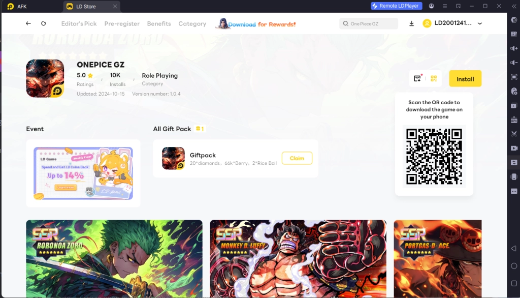 How to Download and Play ONEPIECE GZ on PC - Beginners Guide