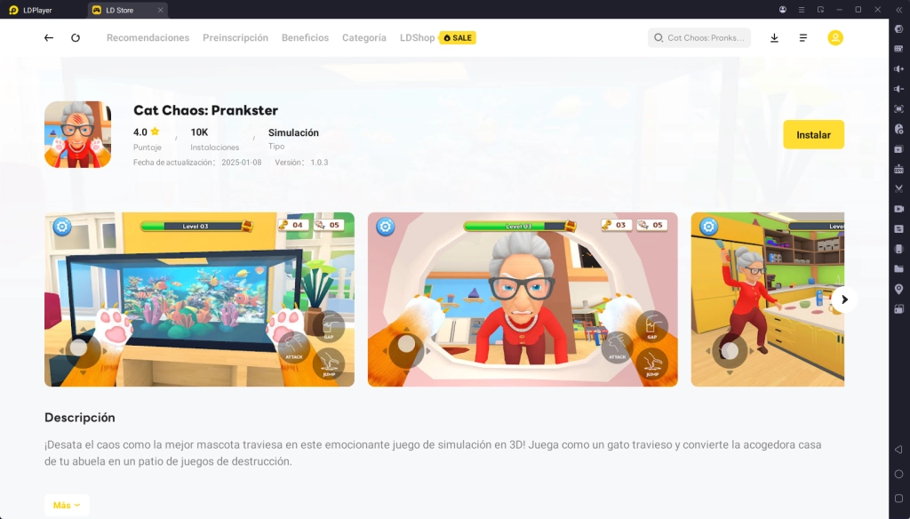 ¿Cómo descargar y jugar Cat Chaos: Prankster en PC?