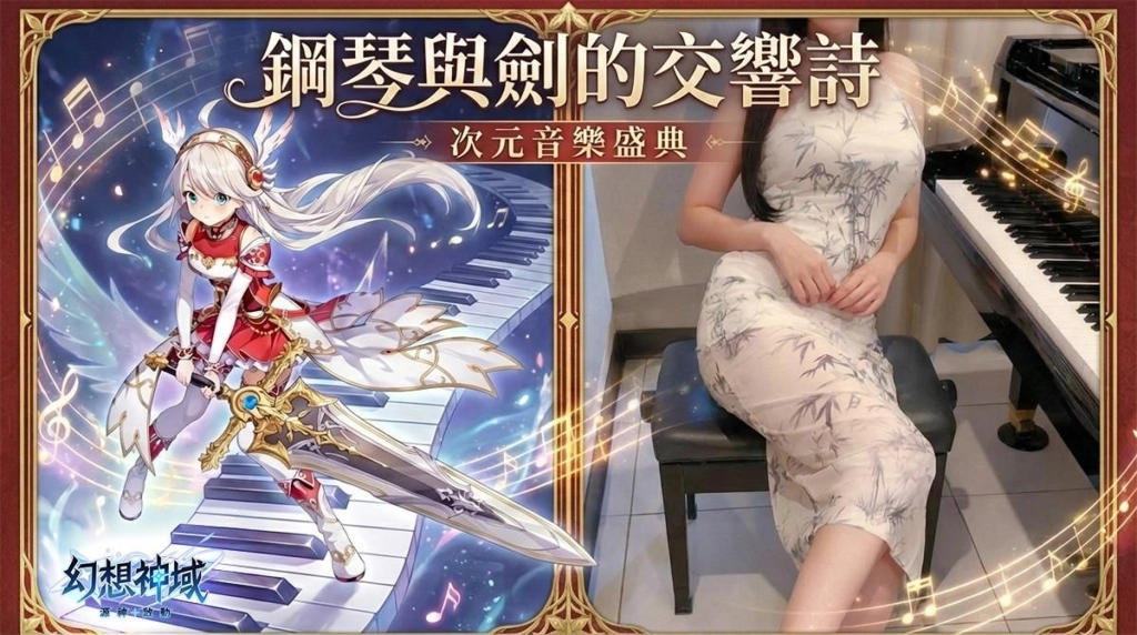 《幻想神域：源神啟動》全球版新職業「聖劍」聖光降臨！攜手人氣鋼琴女神「Pan Piano」展開首度驚喜聯動