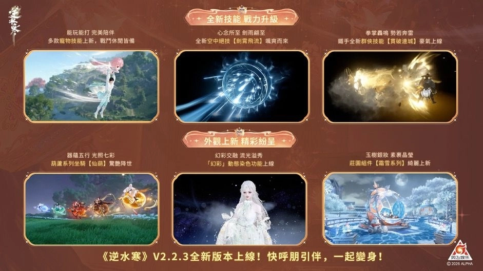 《逆水寒》2.2.3巴拉拉小魔仙聯動版本上線！登入領半價券、滑板技能