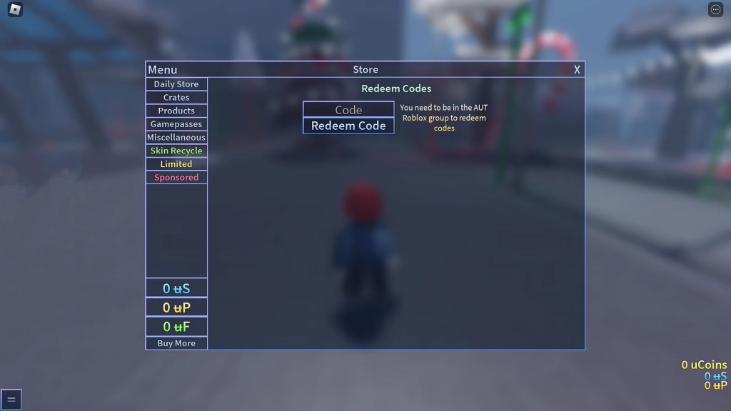 How to Redeem Codes in A Universal Time
