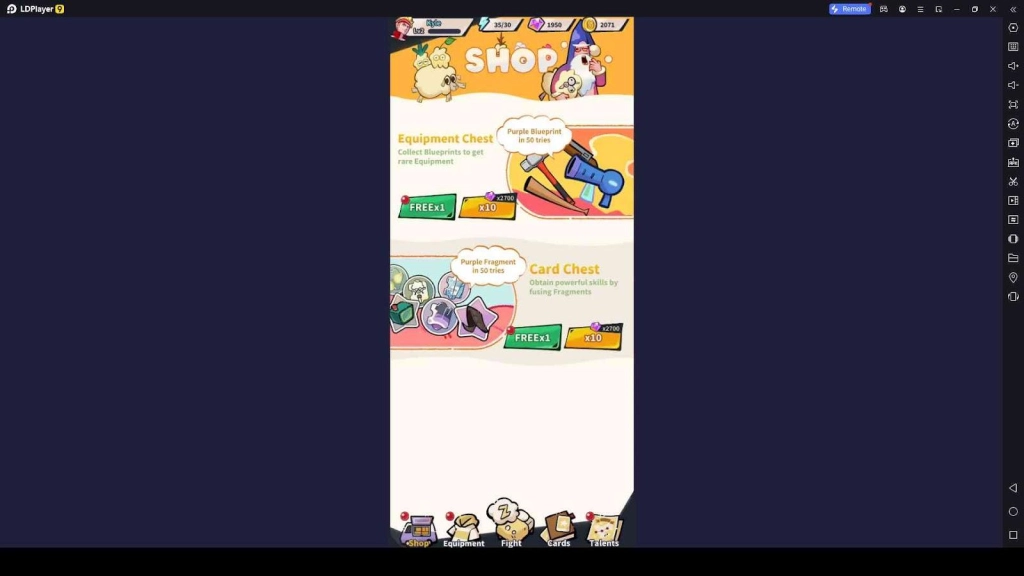 Draw Cards and Chests