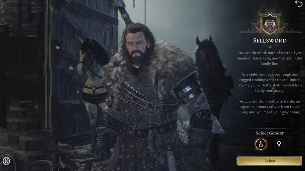 Choose the Character Class