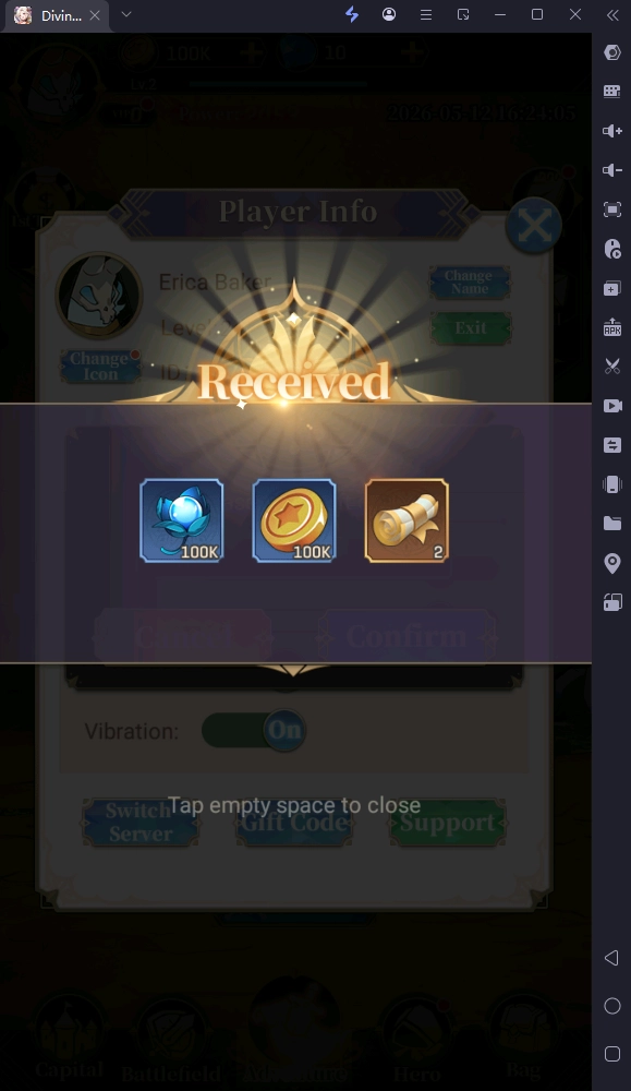 Divine Clash (Global) แจกโค้ด Giftcode อัปเดตเรื่อยๆ ไอเทมเพียบ!! พร้อมวิธีกรอก
