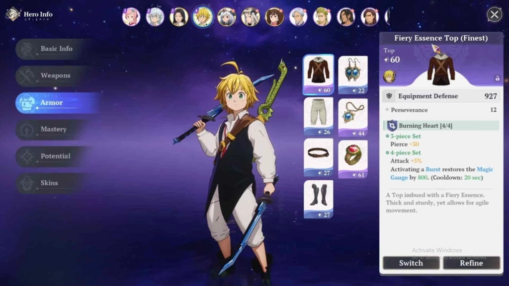 The Seven Deadly Sins: Origin Best Gears Sets to Farm The Seven Deadly Sins: Origin Best Gears Sets to Farm