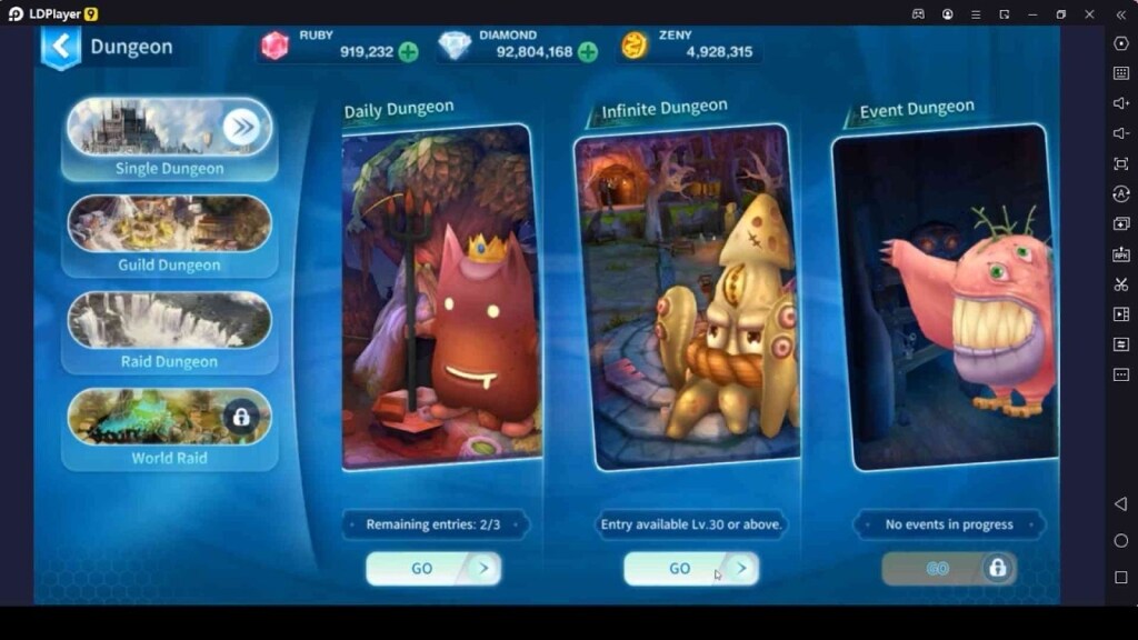 Participate in Daily Dungeons 