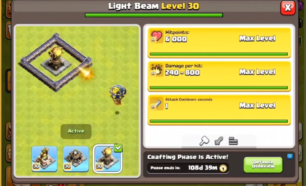 Crafted Defense Upgrades