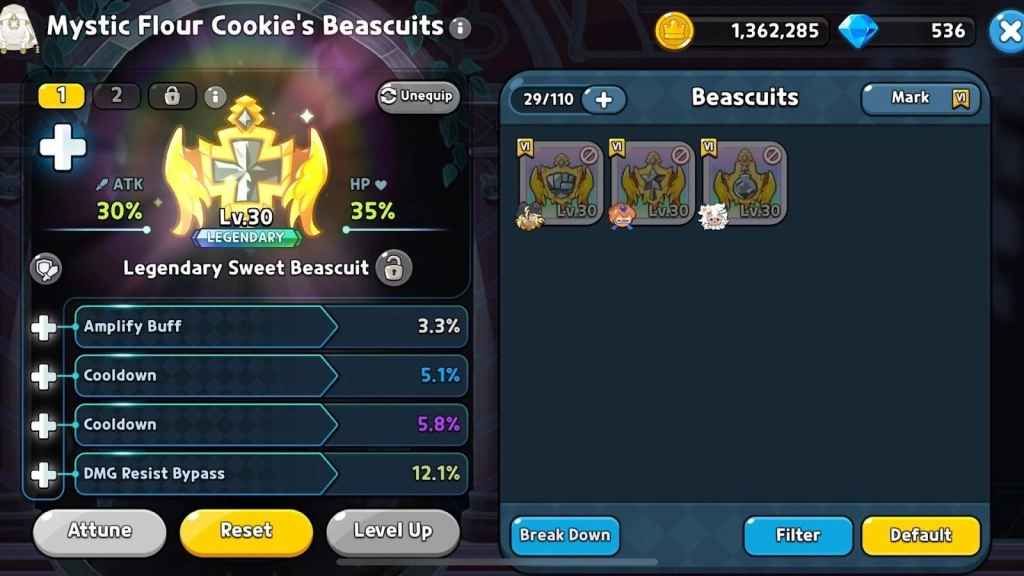 Mystic Flour Cookie Beascuit Setup