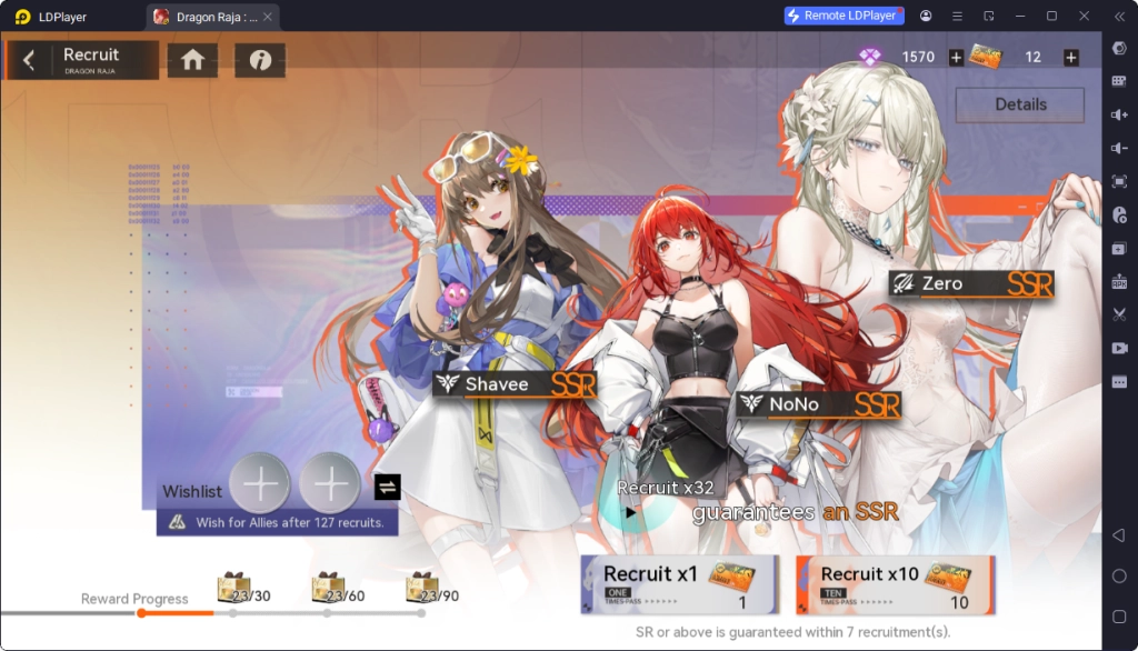 Dragon Raja: ReRise Reroll Steps