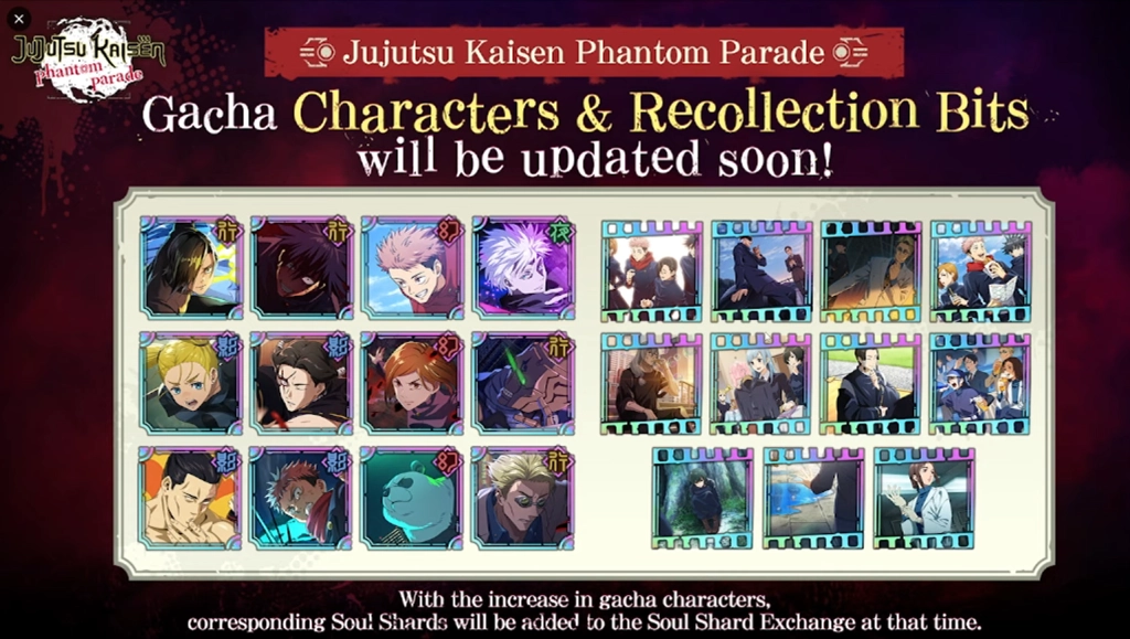Nuevo Banner permanente de Jujutsu Kaisen Phantom Parade — Estos son todos los personajes incluidos