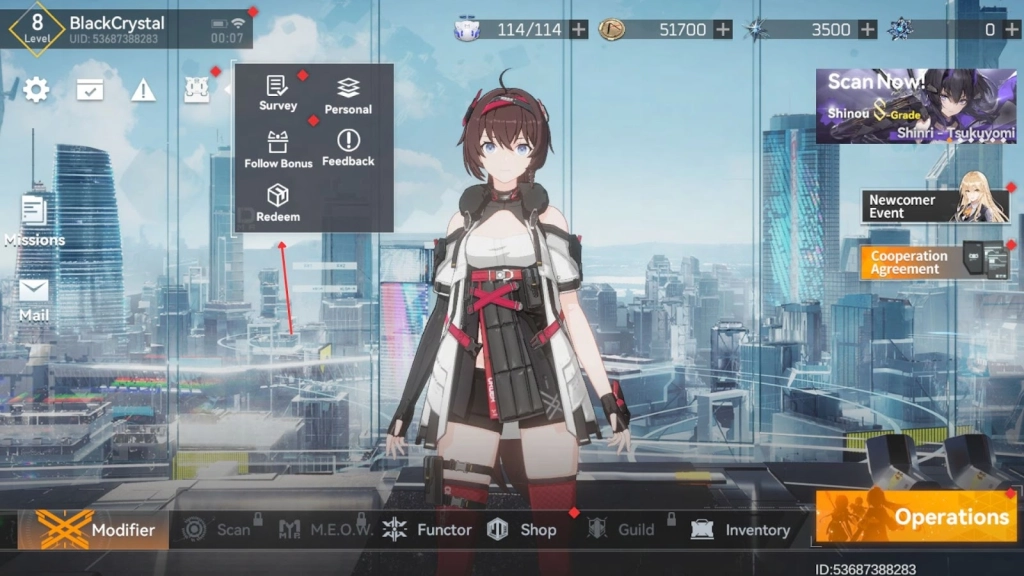How to Redeem Codes in Aether Gazer