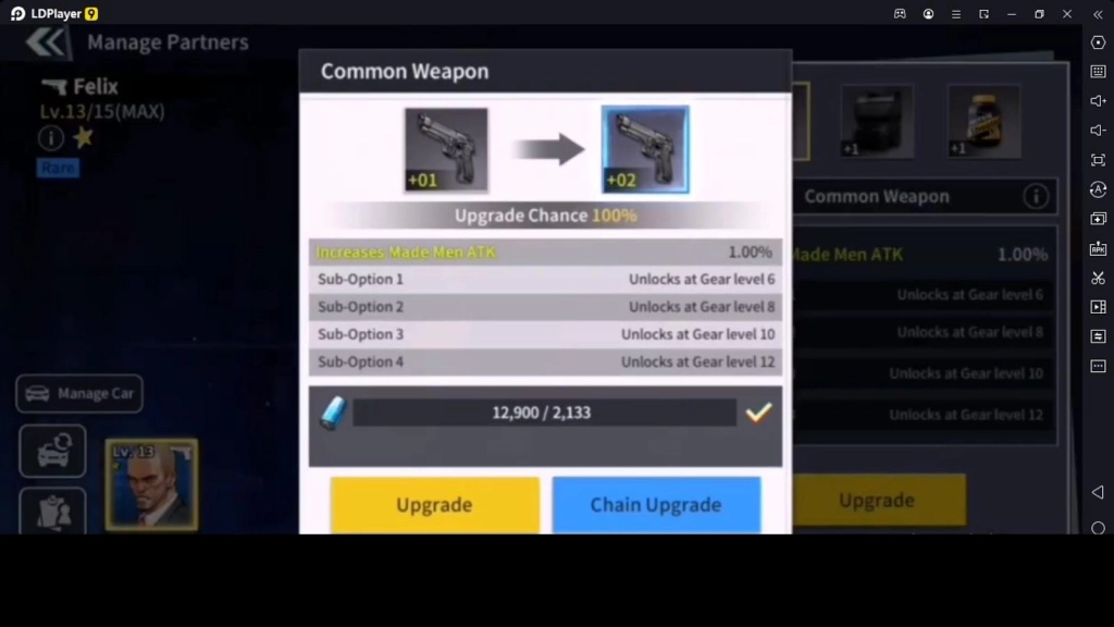 Upgrade Partners, Gears and Skills Upgrade Partners, Gears and Skills