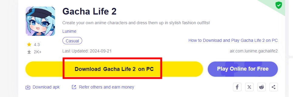 How to Download and Play Gacha Life 2 on PC -Beginners Guide
