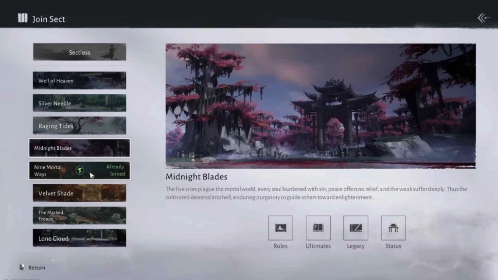 Midnight Blades Sect Midnight Blades Sect