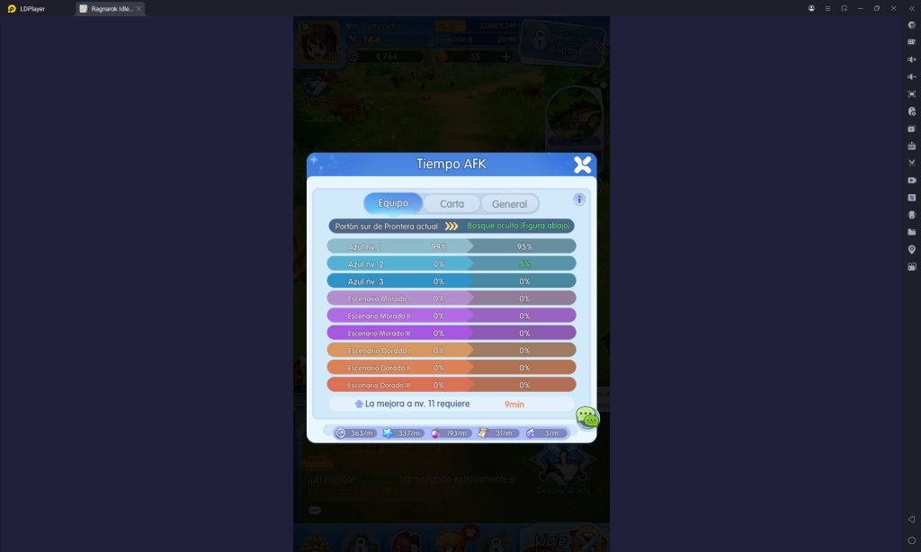 Guía de inicio en Ragnarok Idle Adventure Global