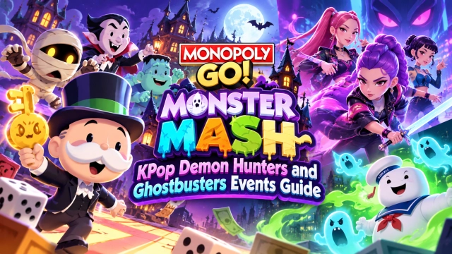 MONOPOLY GO! Monster Mash: KPop Demon Hunters and Ghostbusters Events Guide 2026