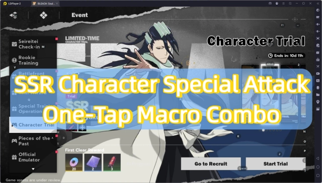 Bleach: Soul Resonance SSR Special Attack One-Tap Macro Combo Guide