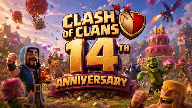 Clash of Clans 14th Anniversary 2026: Full Event Schedule & Rewards