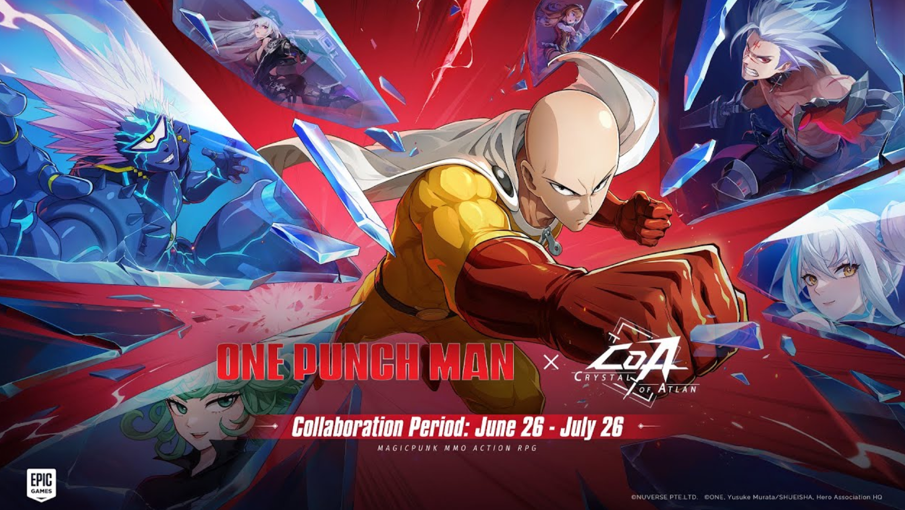 Crystal of Atlan se une a One Punch Man en una batalla explosiva a partir del 26 de junio
