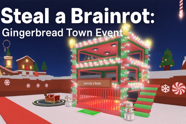 Steal a Brainrot: guía del evento —  Pueblo de Jengibre Gingerbread Town Event