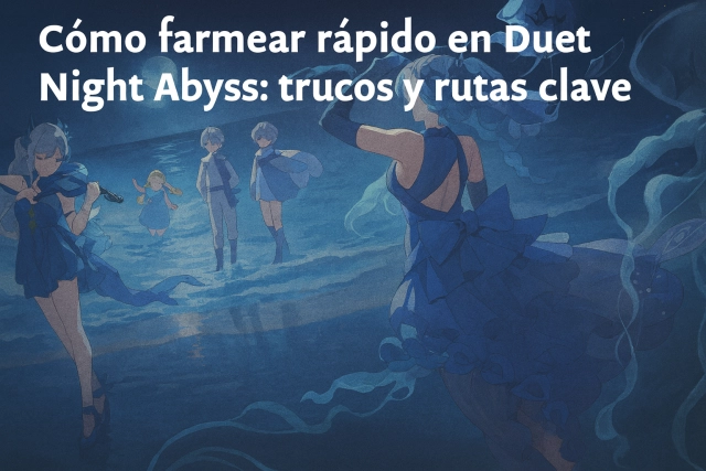 Cómo farmear rápido en Duet Night Abyss: trucos y rutas clave
