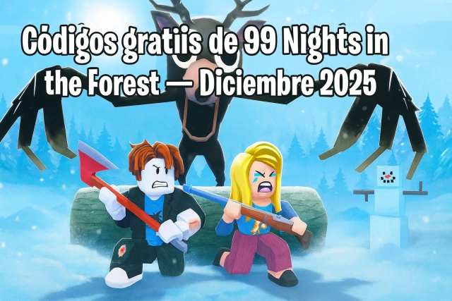 Códigos gratis de 99 Nights in the Forest – Diciembre 2025
