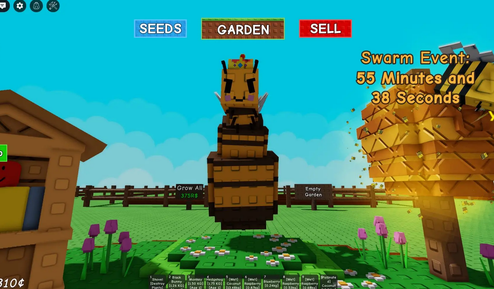 Grow a Garden Roblox: Cómo conseguir y utilizar a la Reina Abeja