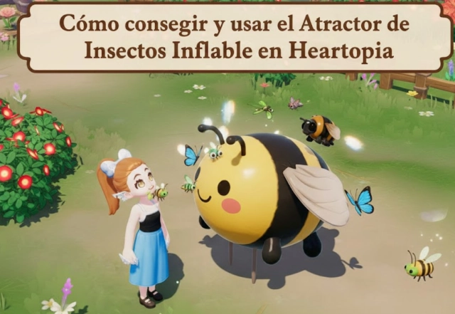 Cómo conseguir y usar el Atractor de Insectos Inflable en Heartopia