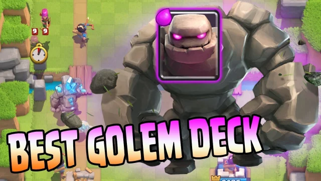 Clash royale : Aucune compétence nécessaire ! Nouveau golem Deck fait des dommages massifs