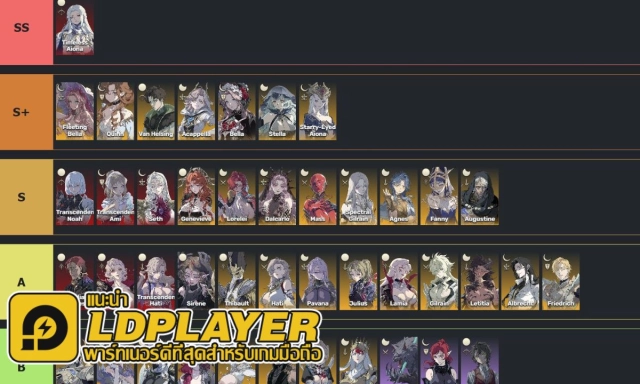 อัปเดตล่าสุด Silver and Blood (Global) Tie List ตัวละครน่าปั้น ตัวไหนเก่งแบกทีมช่วงต้นเกมท้ายเกม