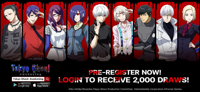 Tokyo Ghoul: Awakening เปิดลงทะเบียนบนสโตร์ไทยแล้วแล้วพบกันเร็วๆนี้