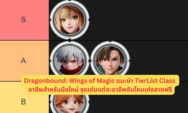 Dragonbound: Wings of Magic แนะนำ TierList Class อาชีพสำหรับมือใหม่ จุดเด่นแต่ละอาชีพอันไหนเก่งสายฟรี