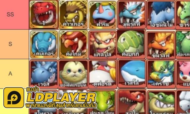 StoneAge: Pet World (Global) แนะนำ TierList ไดโนเสาร์น่าปั้น ตัวไหนเก่งแบกทีม