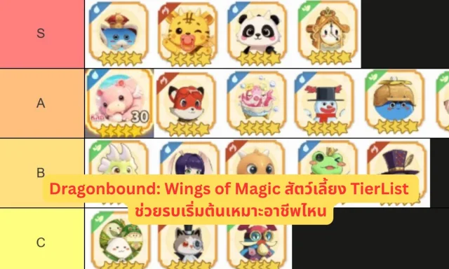 Dragonbound: Wings of Magic สัตว์เลี้ยง TierList Pet ช่วยรบเริ่มต้นเหมาะอาชีพไหน