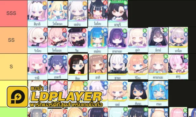 Ayakashi Rise (Global) Tier List ตัวละครน่าปั้น ตัวไหนเก่งแบกทีมช่วงต้นเกมท้ายเกมเก่งมากใช้ได้ยาวๆ