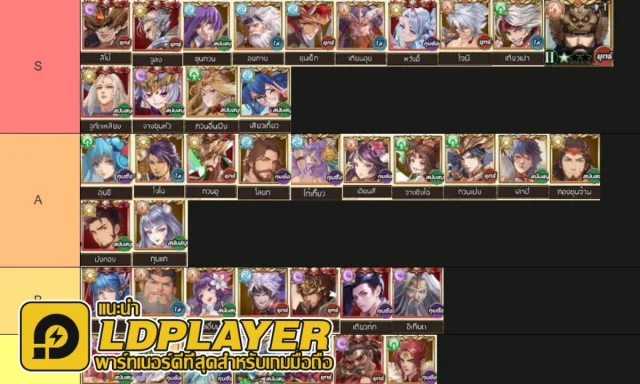 Ghost Samkok แนะนำ Tier List ตัวละครน่าปั้น ตัวไหนเก่งควรปั้น