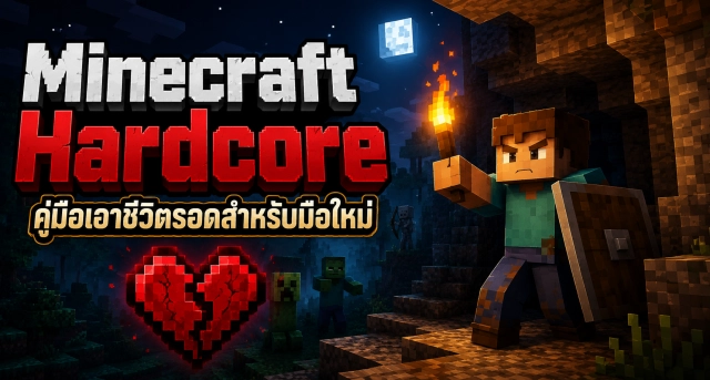 Minecraft Hardcore คืออะไร? คู่มือเอาชีวิตรอดสำหรับมือใหม่