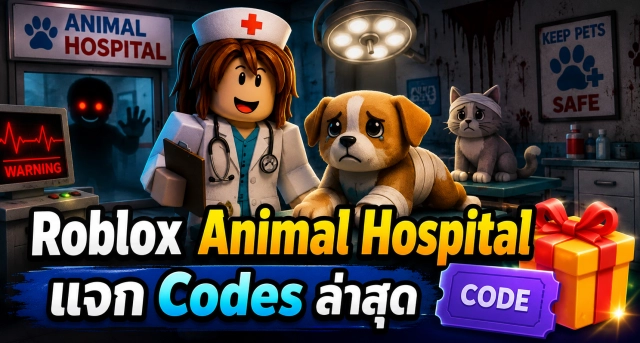 Roblox Animal Hospital แจก Codes ล่าสุด อัปเดตเรื่อยๆ