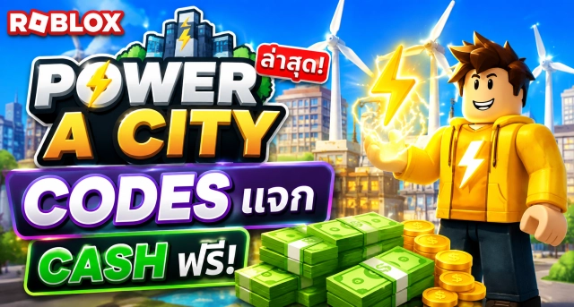 Roblox Power a City Codes ล่าสุด แจก Cash